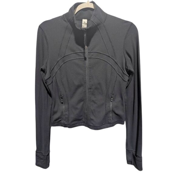 LULULEMON ATHLETICA Define Cropped Jacket 'Nulu In Black Size 8 - Picture 3 of 4